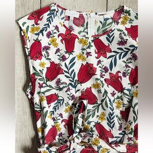 Escada sport floral print knee length dress